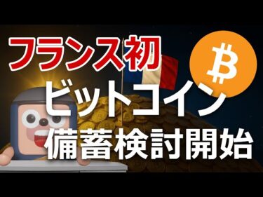 フランスがEU史上初のビットコイン準備金法案を提出。爆上げへ2025-10-30 18:00:17