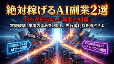 【9割が知らない】巷のAI副業はもう稼げない。プログラミング知識ゼロで始める『AIツール開発』という新常識