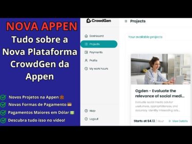 Appen CrowdGen Guia Completo para Iniciantes (Cadastro, Projetos e Pagamento)  20262026-01-23 00:00:24